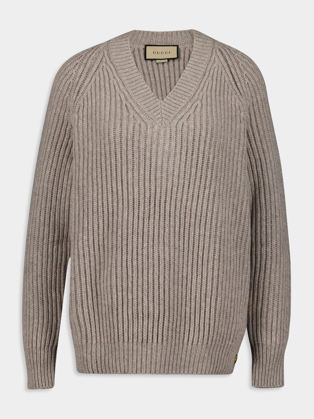 Warm Grey Wool-Cashmere Sweater