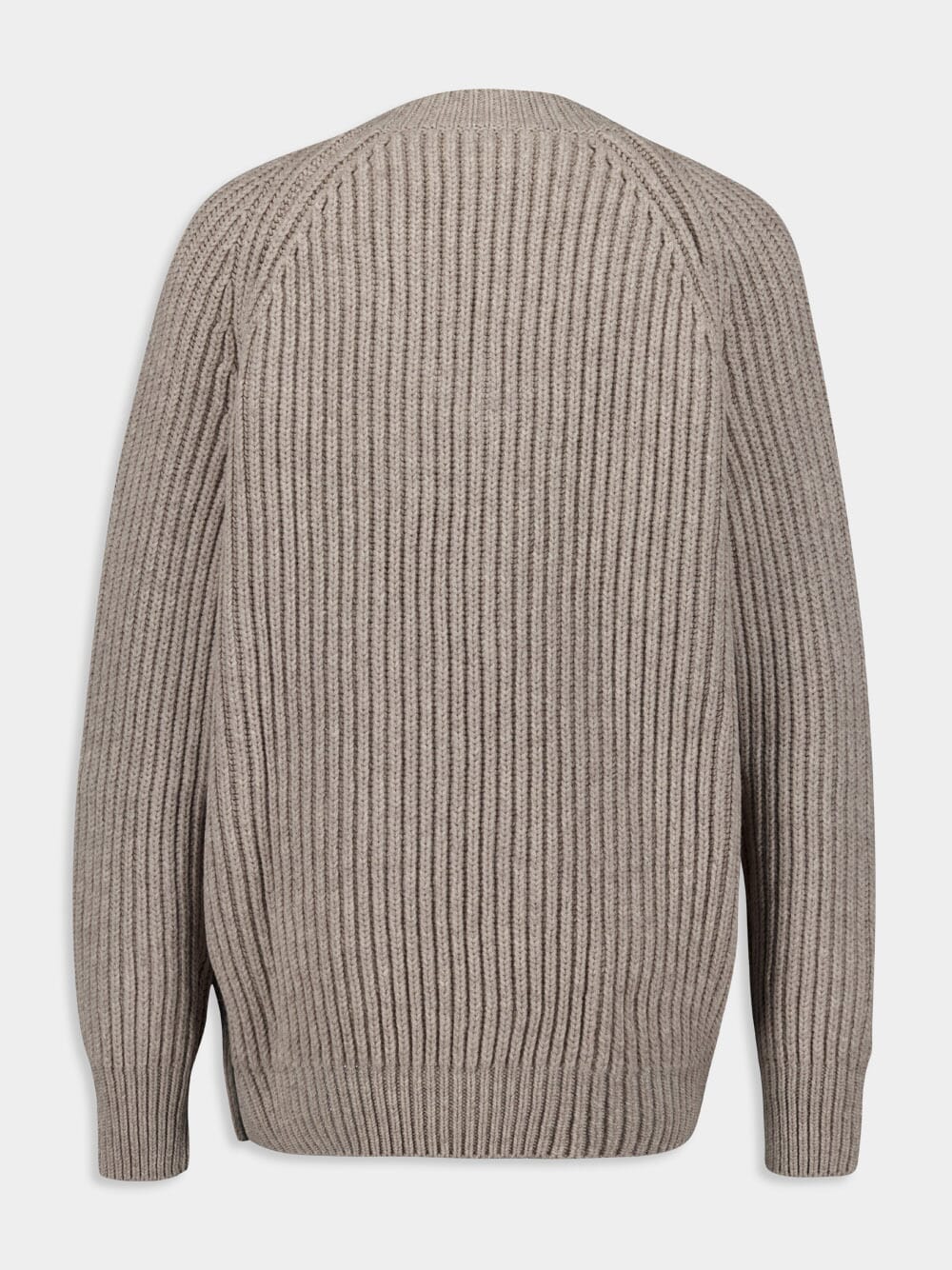 Warm Grey Wool-Cashmere Sweater - Image 3