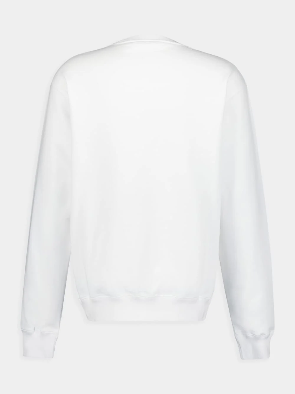 White Cotton Jersey Sweatshirt - Image 2
