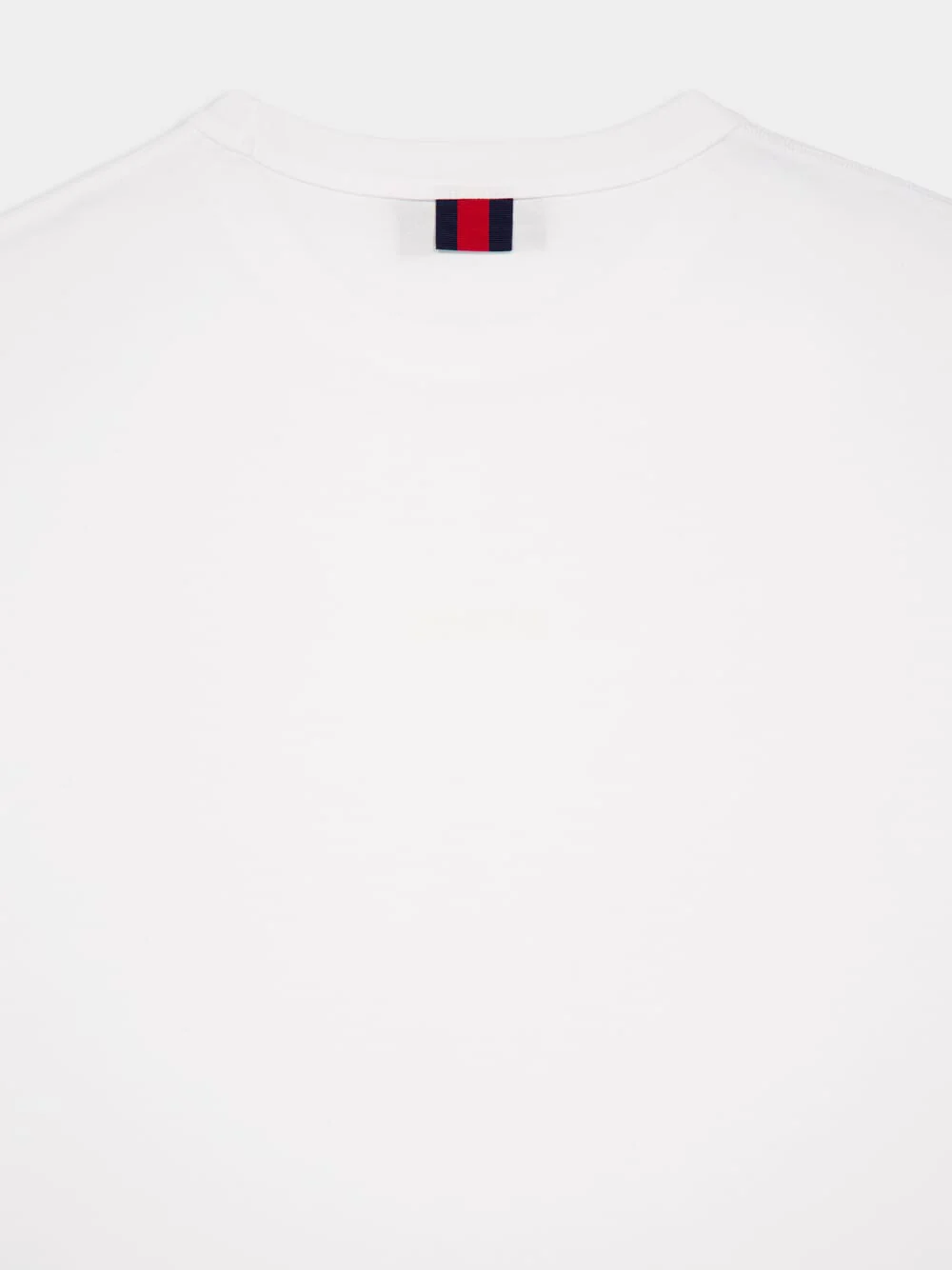 White Cotton Jersey T-Shirt with Embroidery - Image 4