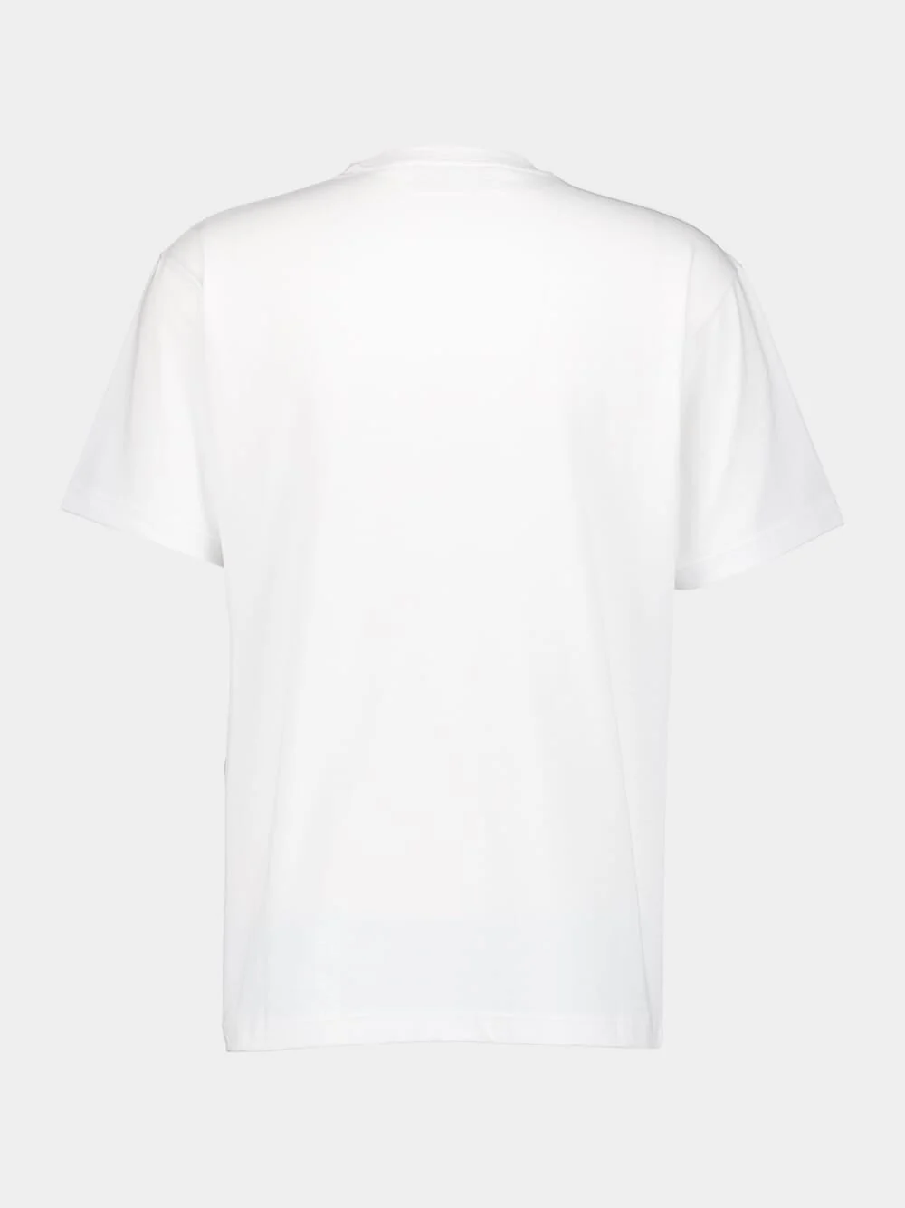 White Cotton Jersey T-Shirt with Gucci Print - Image 2