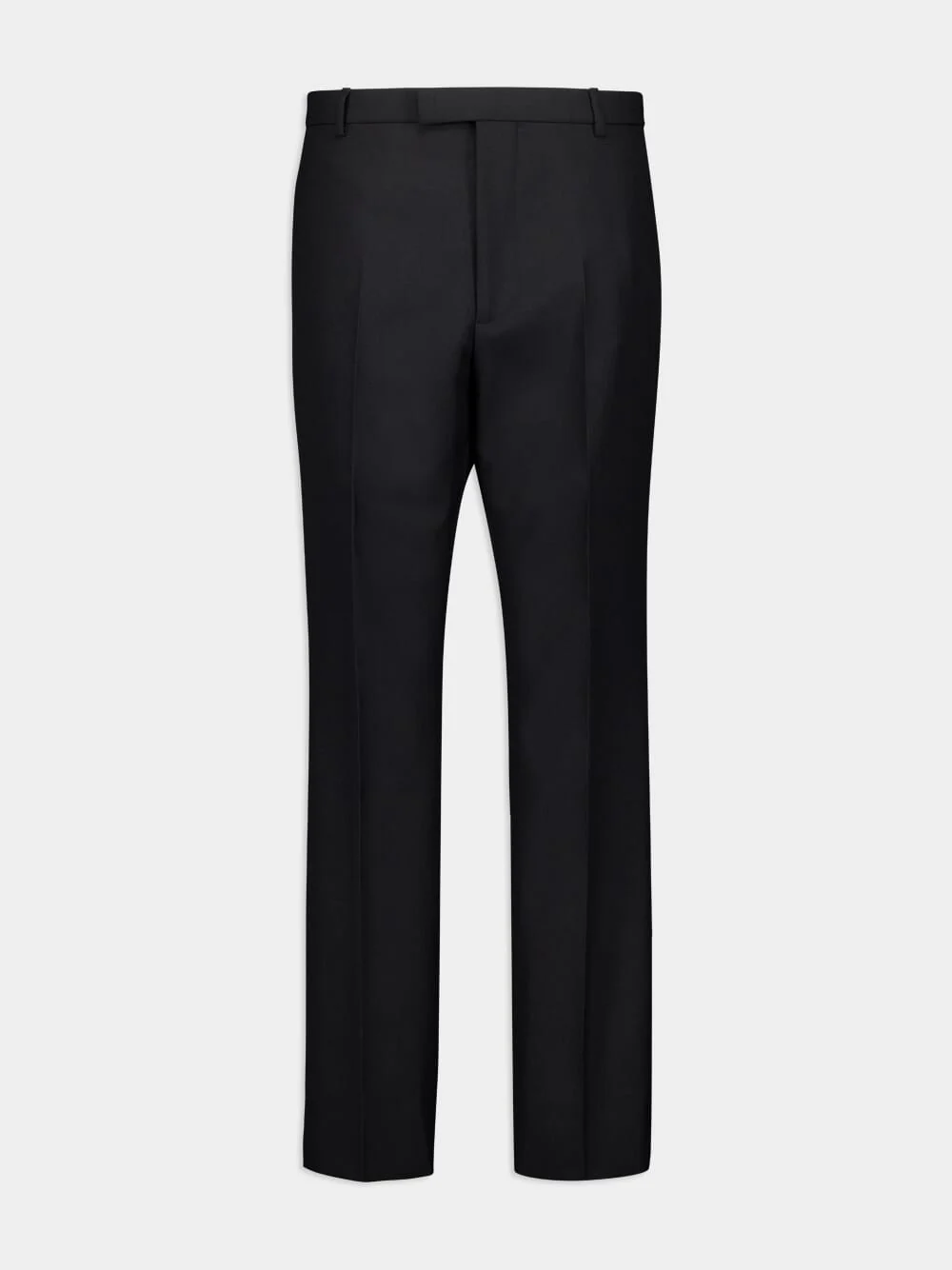 Wool Blend Twill Trousers