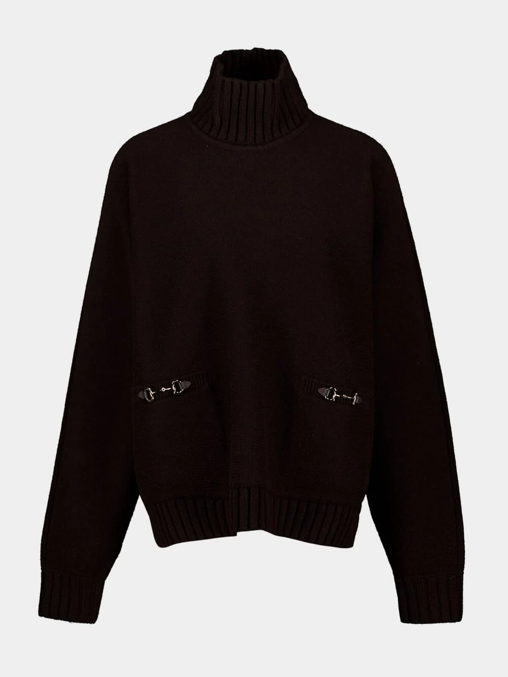 Coffee Brown Wool-Cashmere Pullover