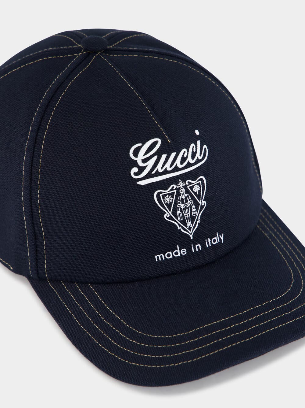 Dark Blue Cotton Yume Baseball Hat - Image 3
