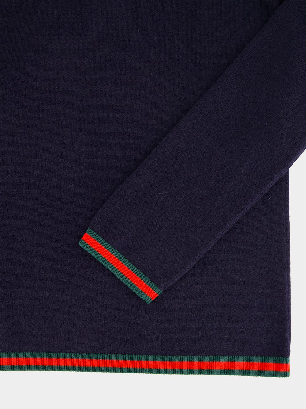 Dark Blue Fine Soft Cashmere Turtleneck - Image 3