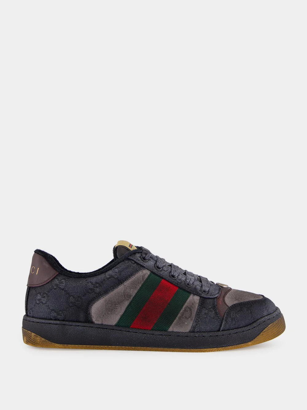 Dark Blue Low-Top Calfskin Sneakers