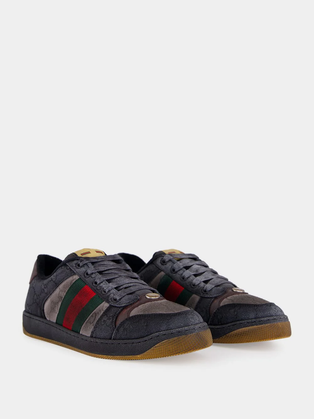 Dark Blue Low-Top Calfskin Sneakers - Image 3