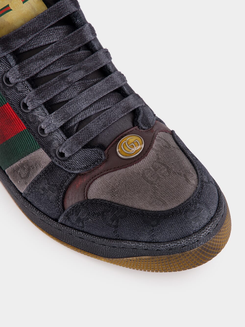 Dark Blue Low-Top Calfskin Sneakers - Image 7