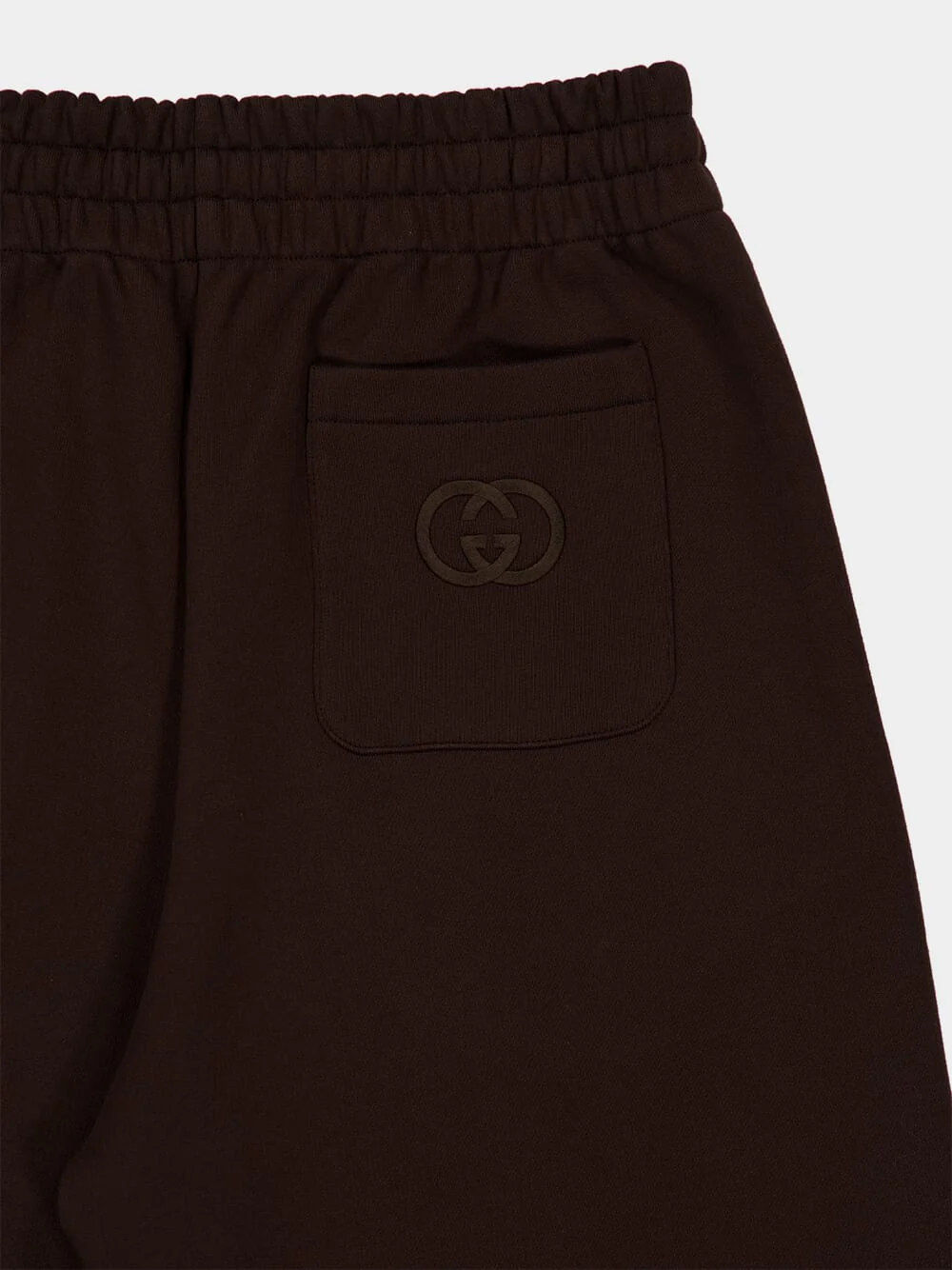 Dark Brown Cotton Jersey Joggers - Image 4