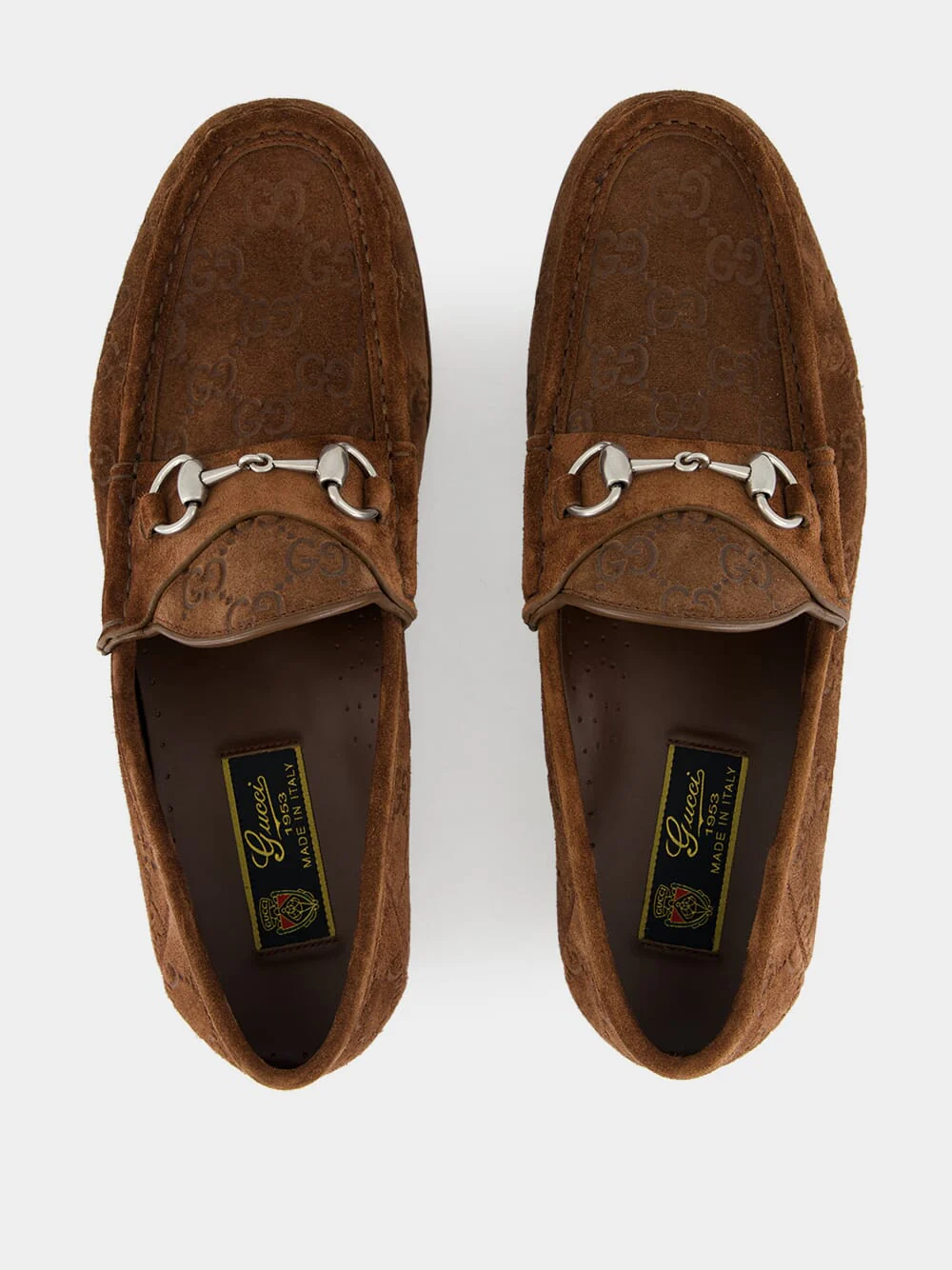 Dark Brown GG Suede Horsebit Loafer - Image 4