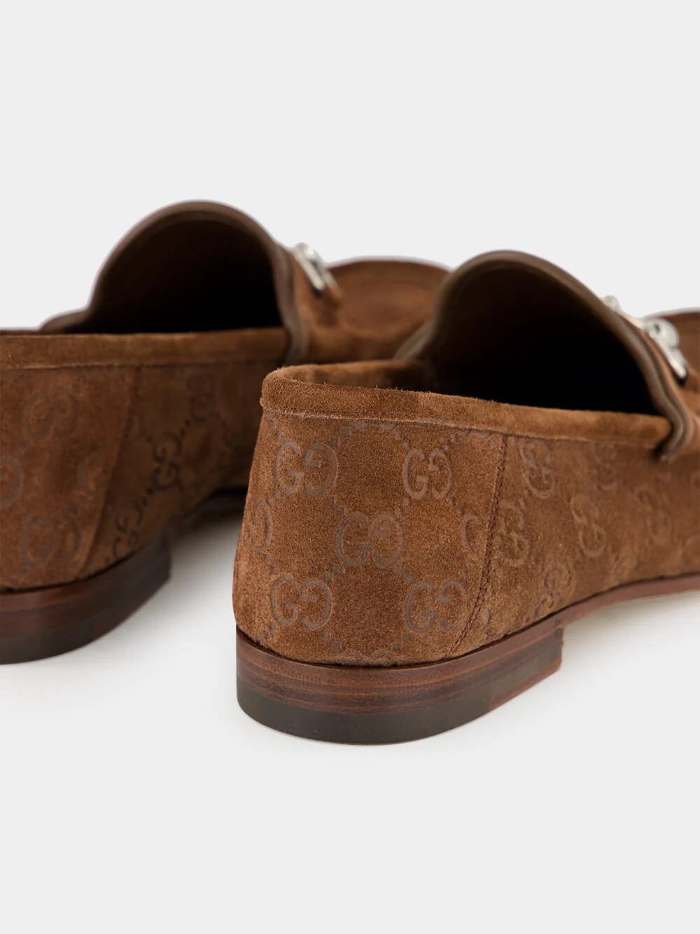 Dark Brown GG Suede Horsebit Loafer - Image 6