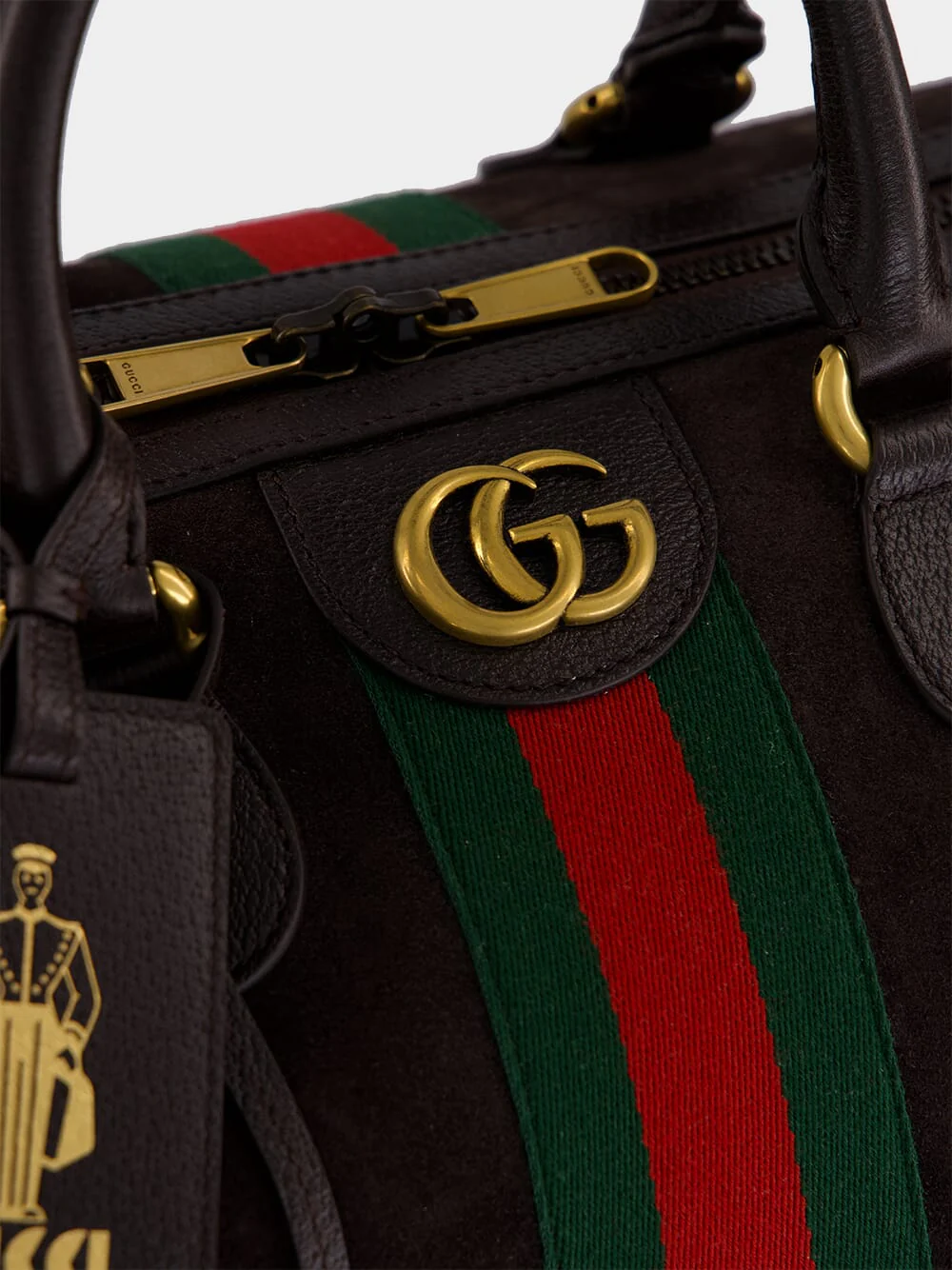 Dark Brown Savoy Medium Duffle Bag - Image 7