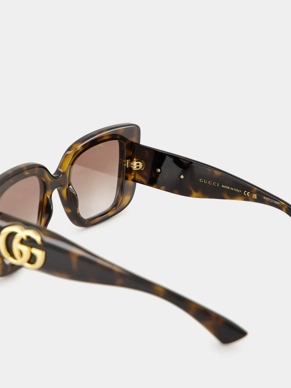 Dark Brown Tortoiseshell Butterfly Sunglasses - Image 4