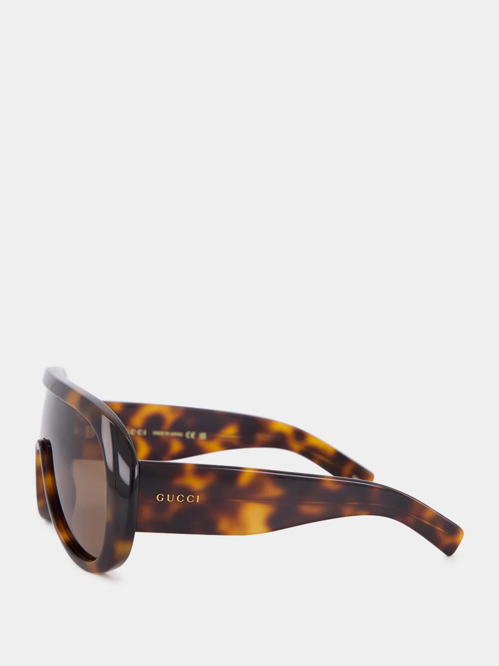 Dark Brown Tortoiseshell Frame Sunglasses - Image 3