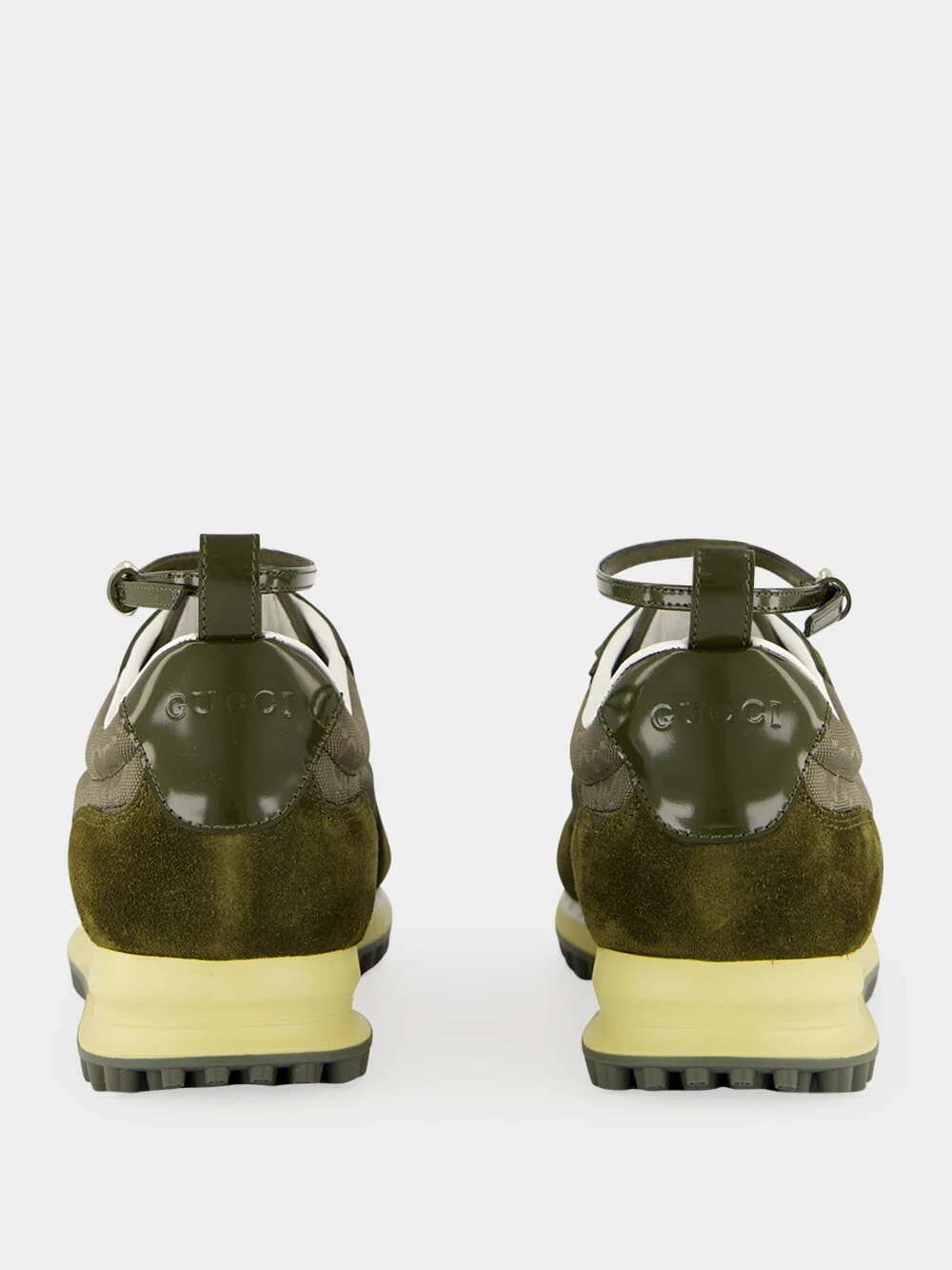 Dark Green GG Nylon Re-Motion Trainers - Image 5