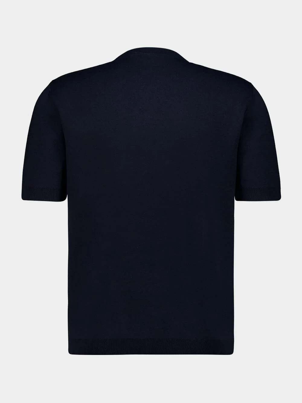 Dark Navy Cotton T-Shirt - Image 2