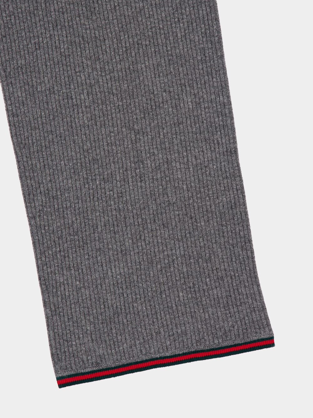 Dusty Grey Wool Straight-Leg Trousers - Image 4