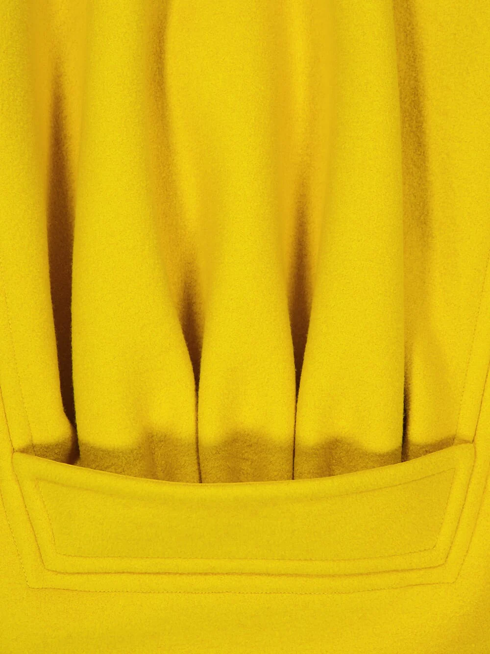 Dusty Yellow Wool Buttoned Coat - Image 8