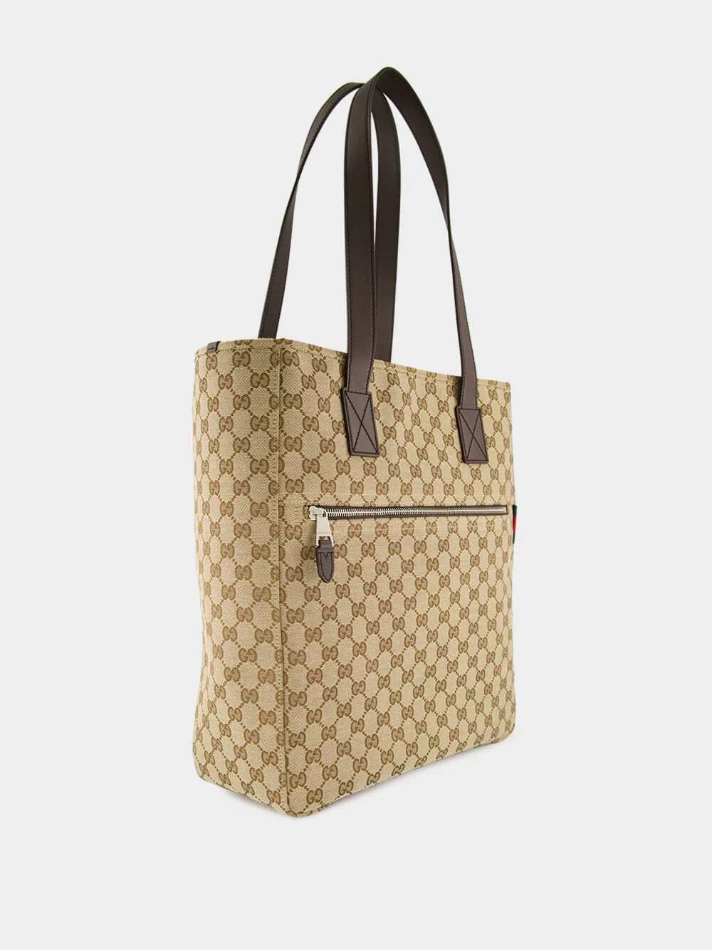 Ebony 	Medium GG Canvas Tote Bag - Image 2