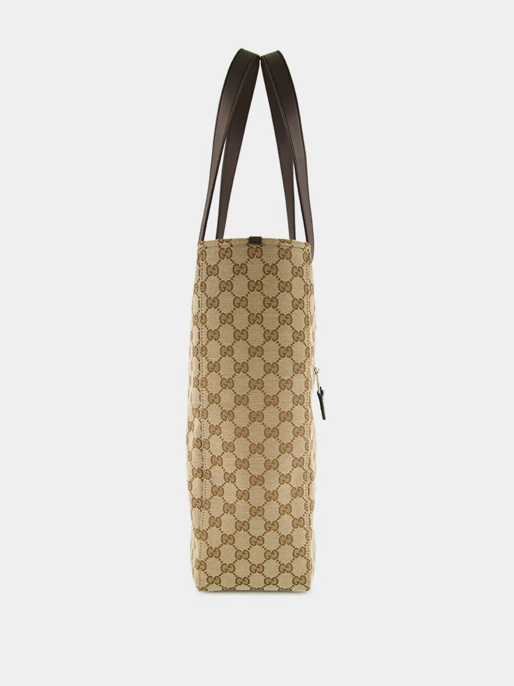 Ebony 	Medium GG Canvas Tote Bag - Image 3
