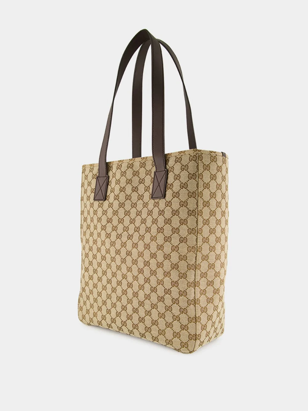 Ebony 	Medium GG Canvas Tote Bag - Image 4