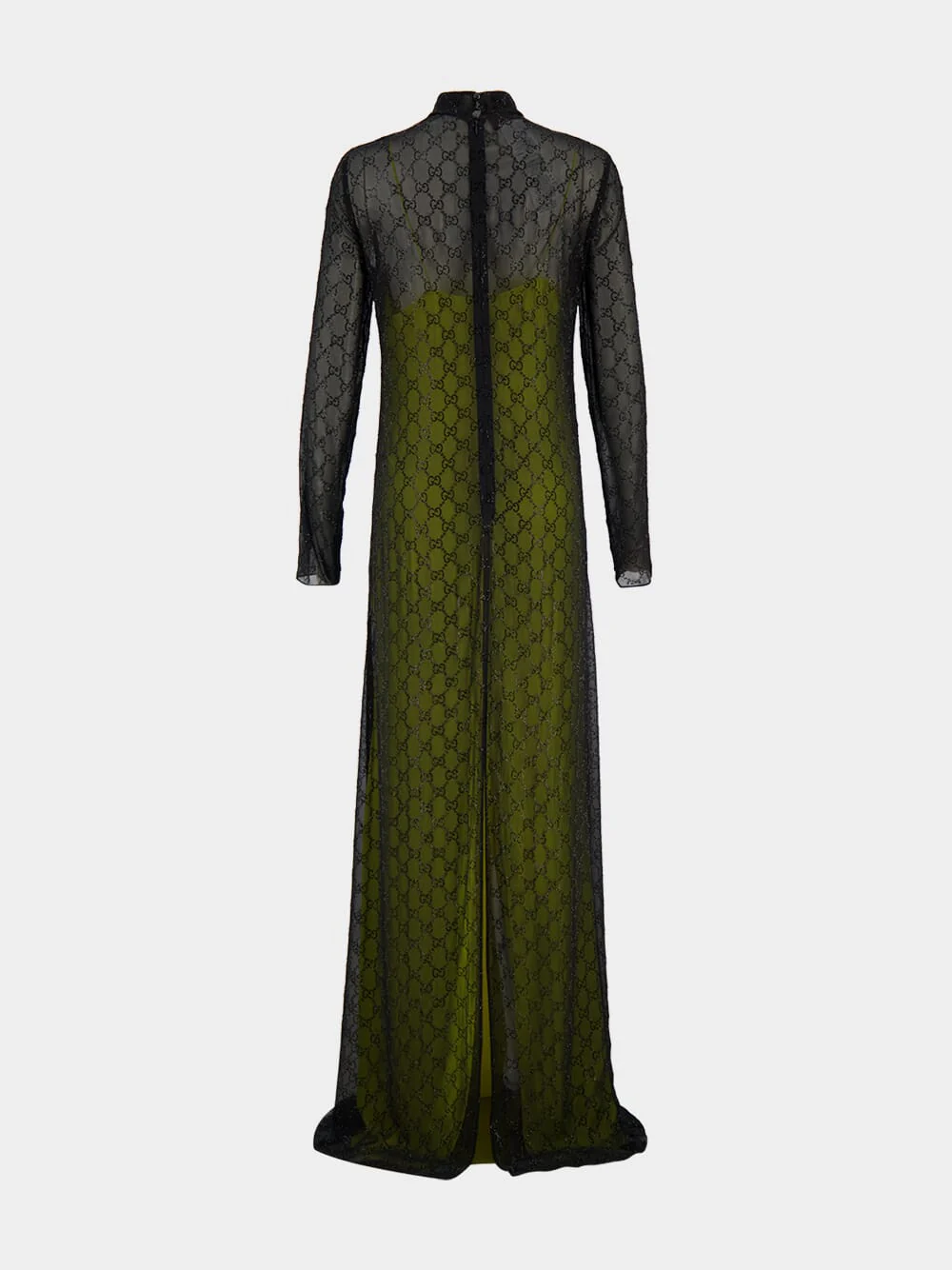 Embroidered Light Silk Georgette Dress - Image 2