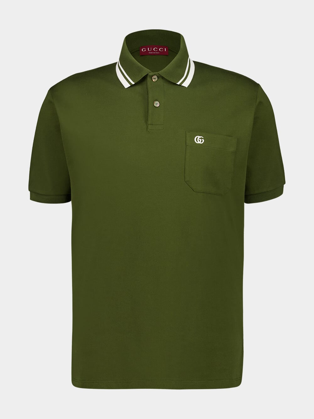 Forest Green Cotton Piqué Polo Shirt