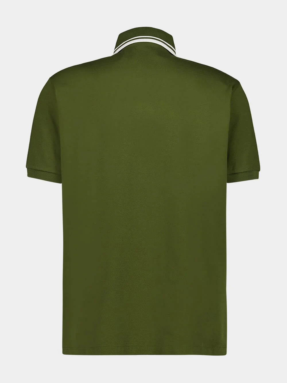 Forest Green Cotton Piqué Polo Shirt - Image 2