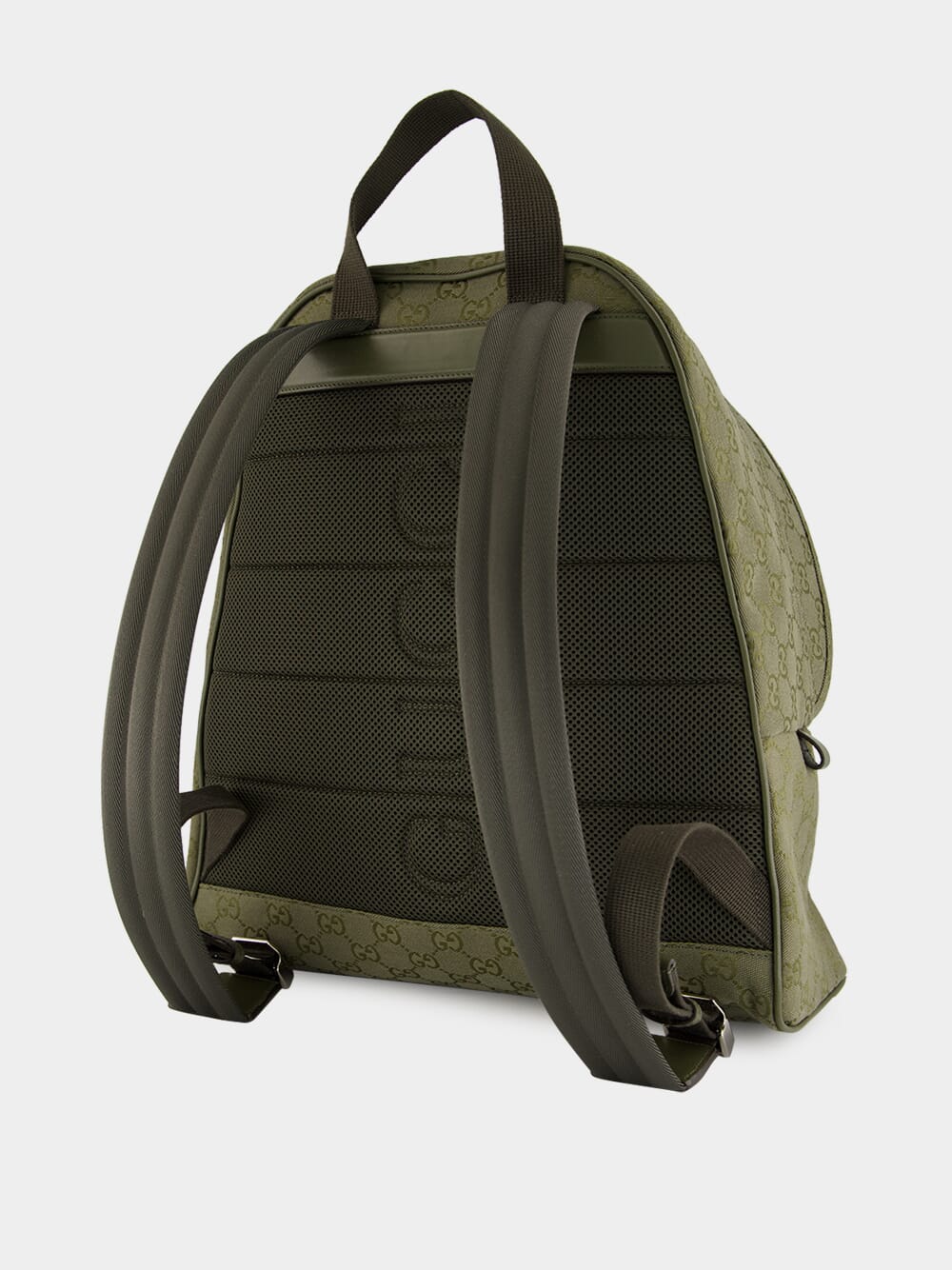 Forest Green GG Canvas Medium Backpack - Image 4