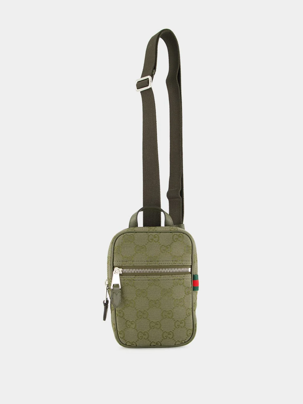 Forest Green GG Canvas Mini Sling Bag - Image 2