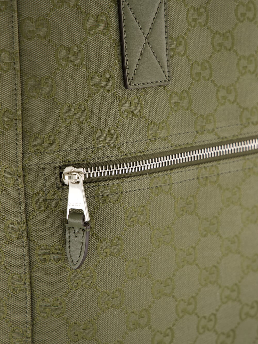 Forest Green GG Canvas Tote Bag - Image 6