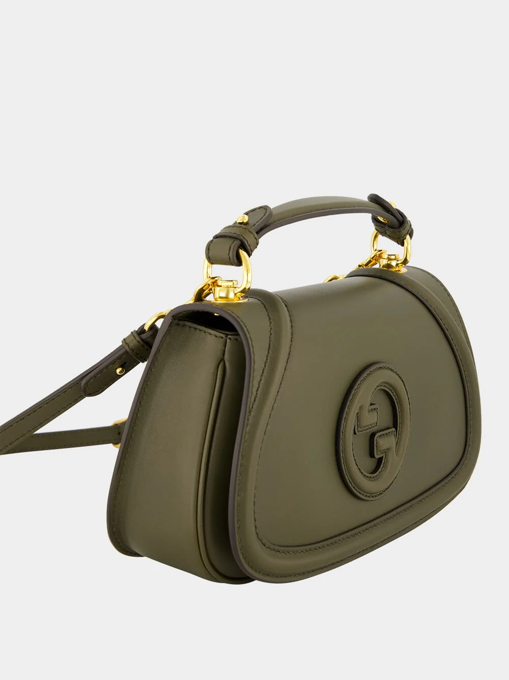 Forest Green Leather Blondie Bag - Image 3