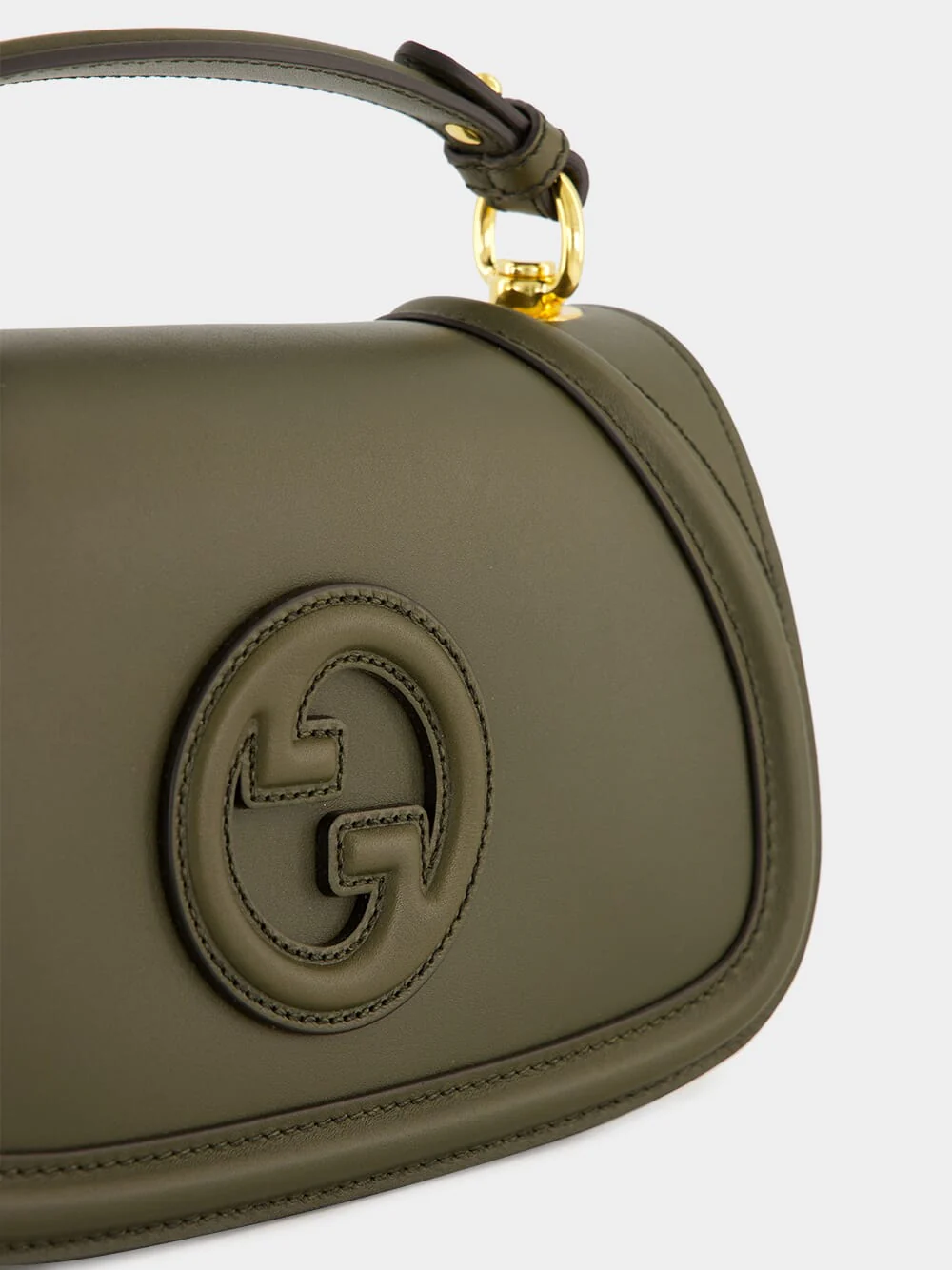Forest Green Leather Blondie Bag - Image 7