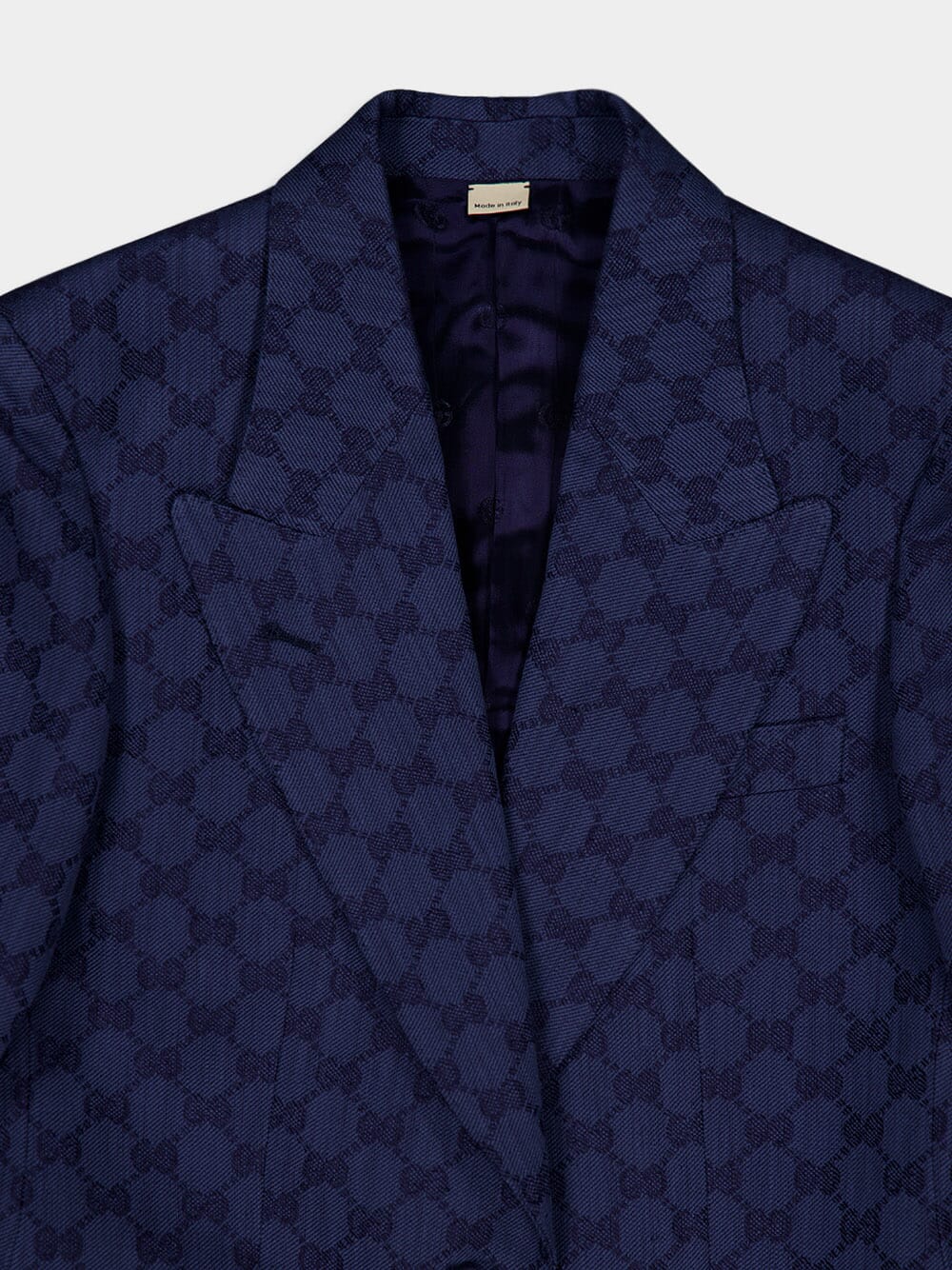 GG Logo-Jacquard Single-Breast Blazer - Image 6