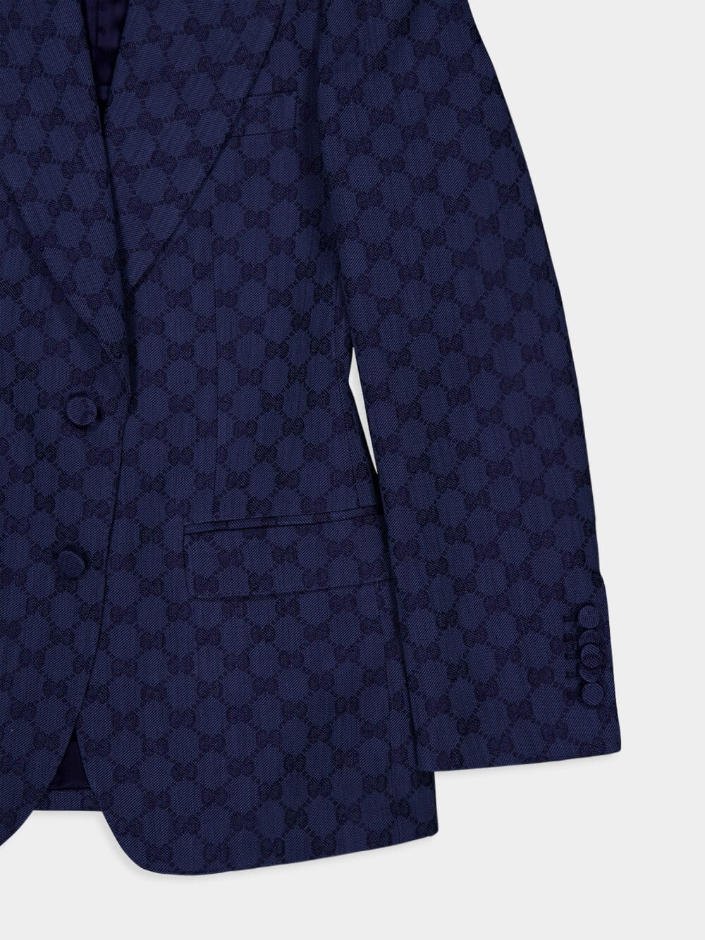 GG Logo-Jacquard Single-Breast Blazer - Image 7