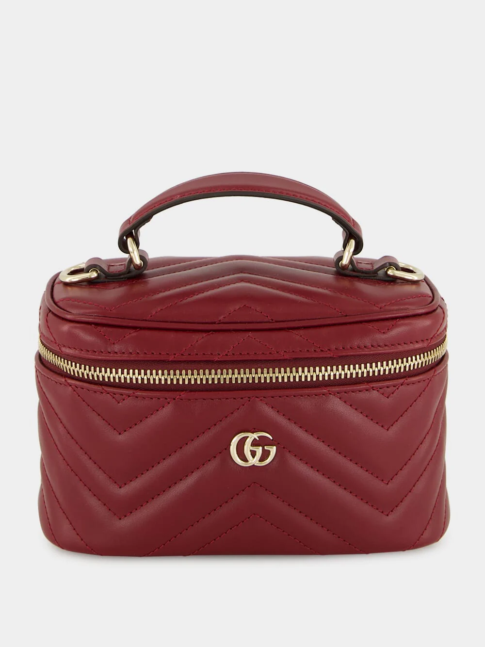 GG Marmont Mini Vanity Bag in Rosso Ancora Red