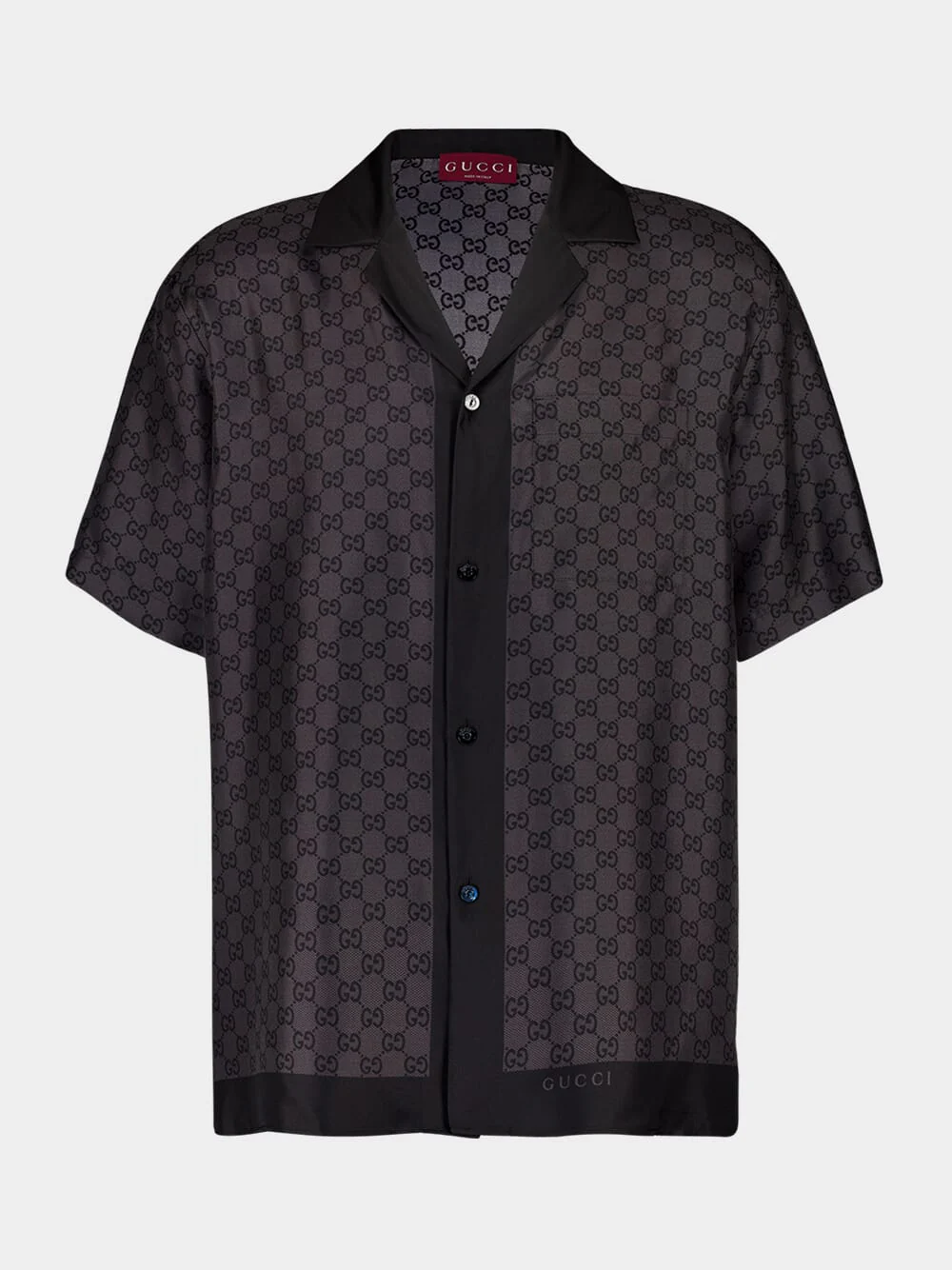 GG Silk Twill Bowling Shirt