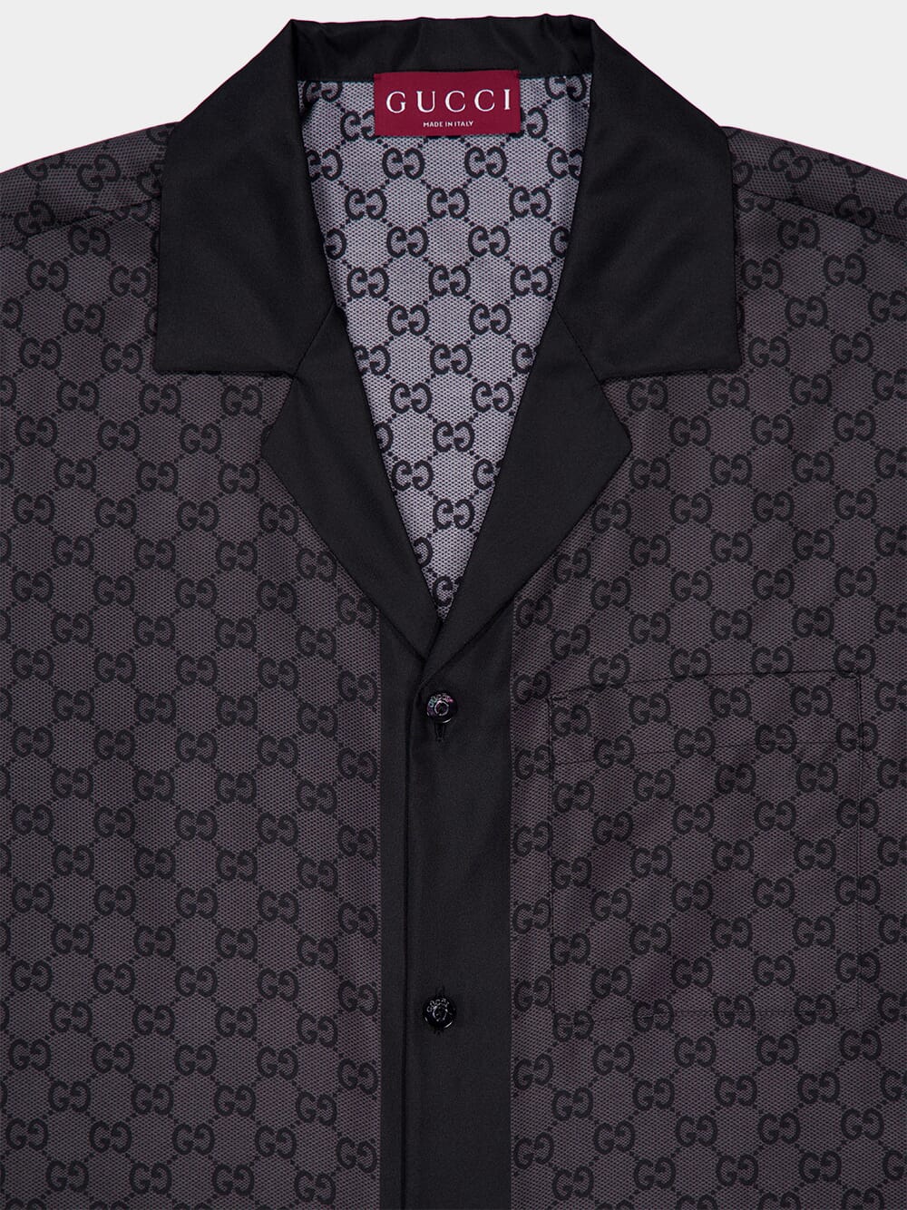 GG Silk Twill Bowling Shirt - Image 3