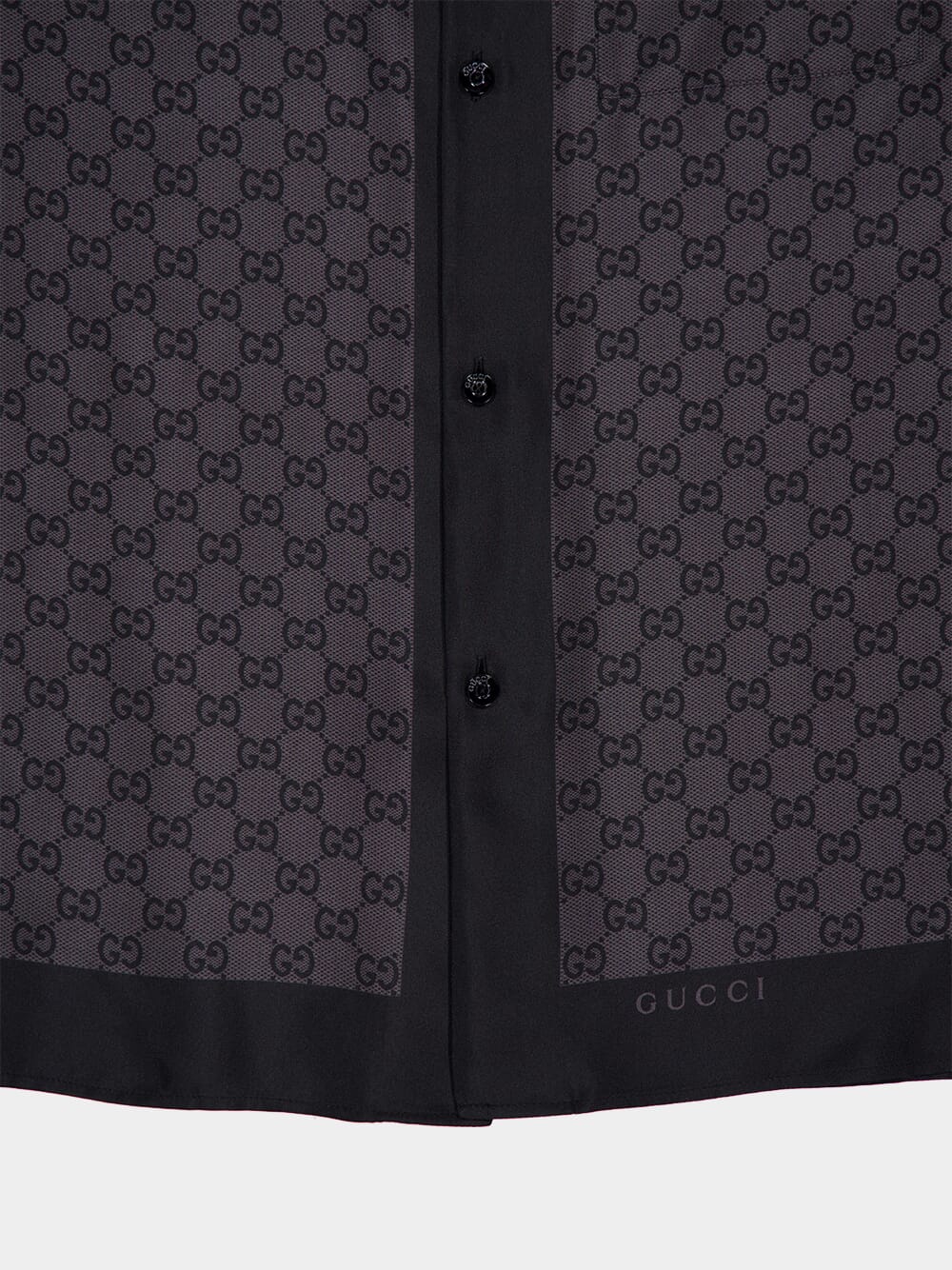 GG Silk Twill Bowling Shirt - Image 4