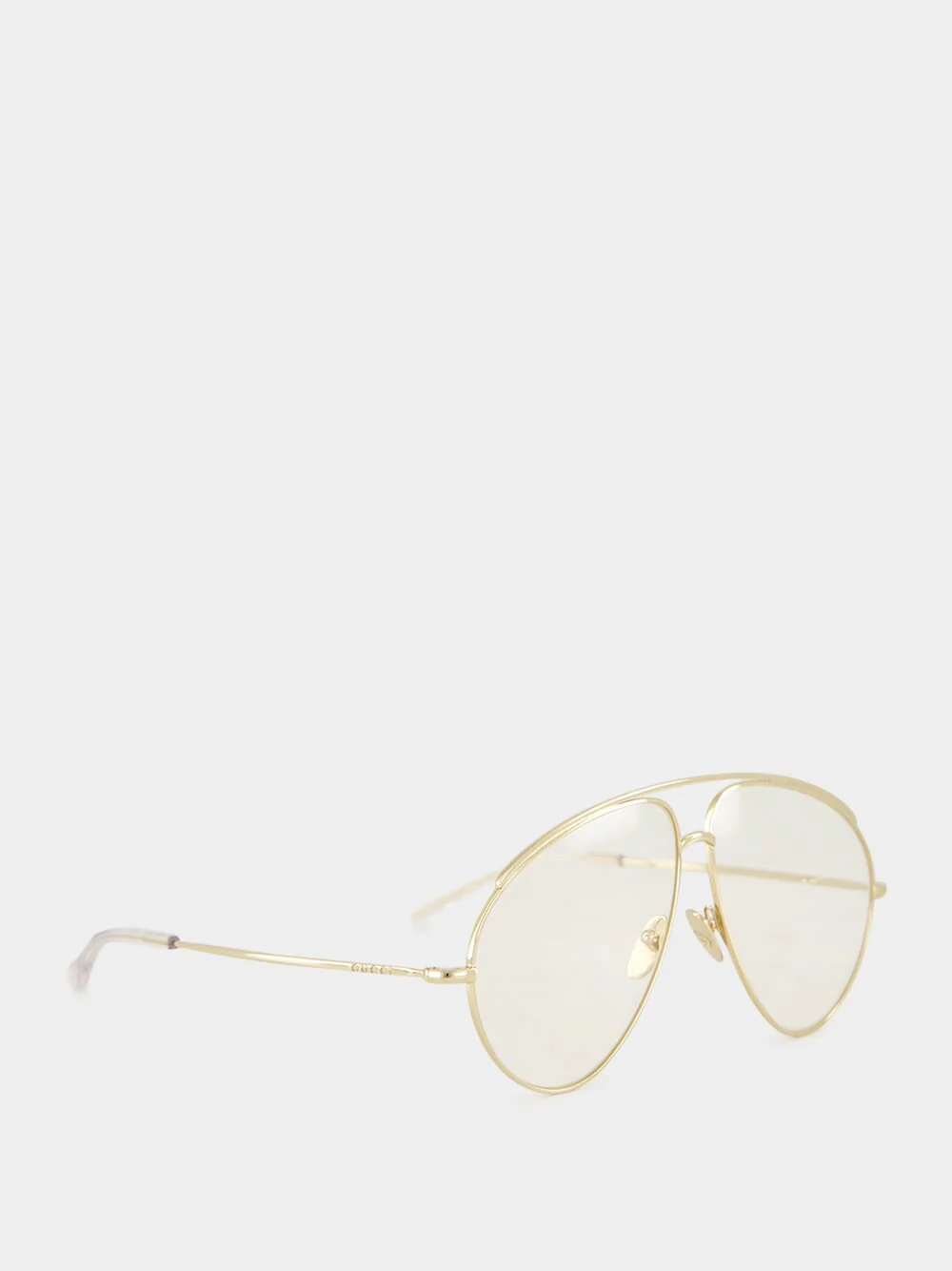 Gold Aviator Optical Sunglasses - Image 2