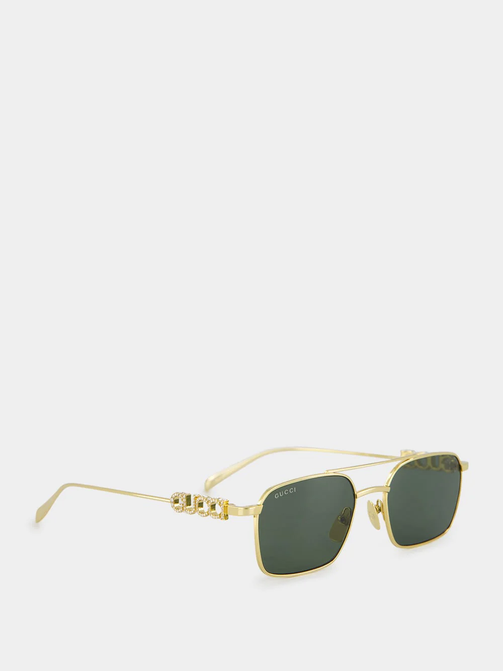 Gold-Grey Crystal Sunglasses - Image 2