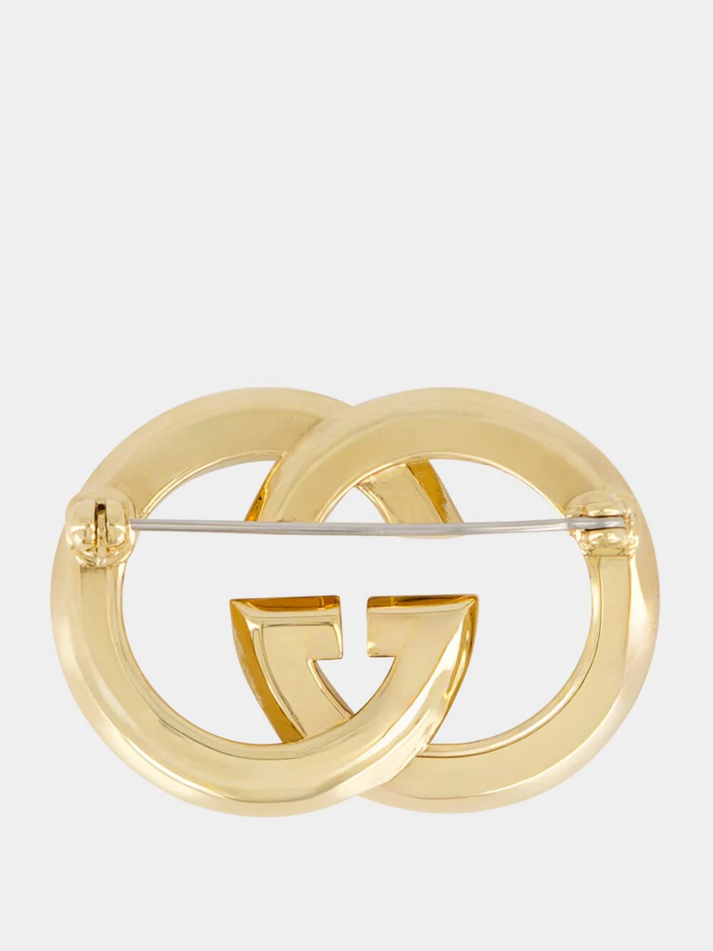 Gold Interlocking Crystal Brooch - Image 2