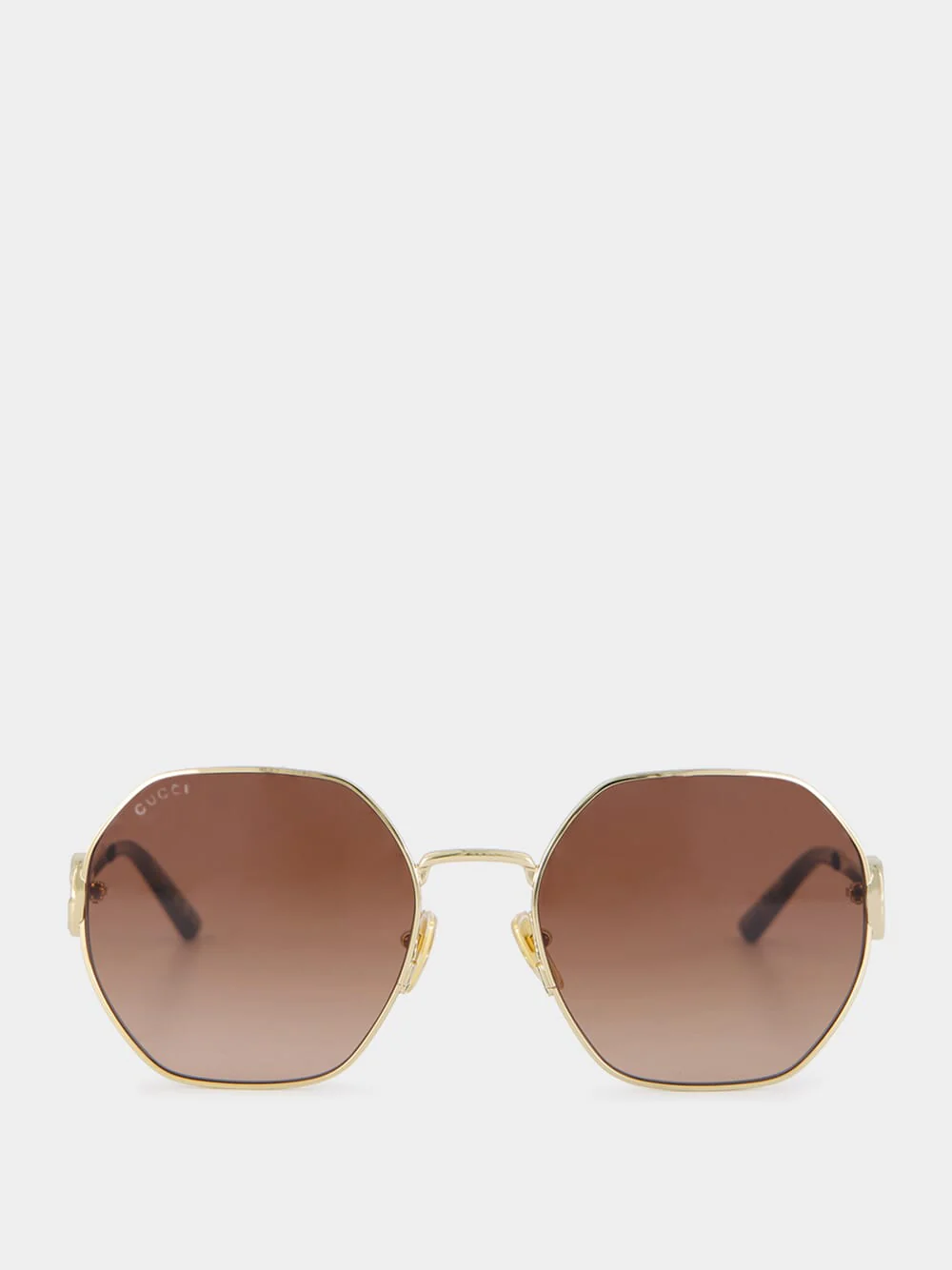 Gold Oval Frame Sunglasses