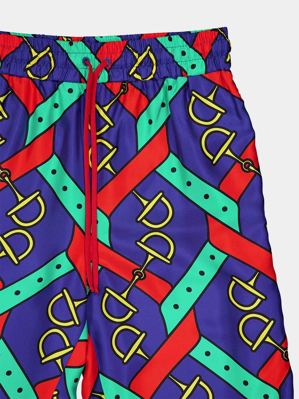 Graphic-Print Silk Cropped Trousers - Image 3