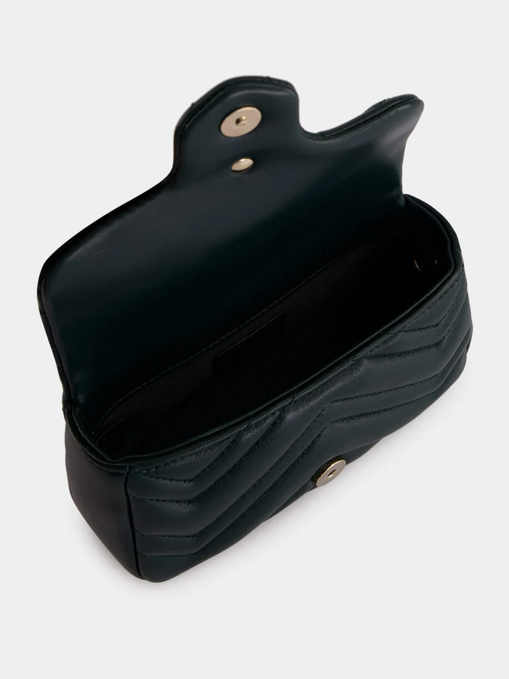 Green GG Marmont Mini Leather Shoulder Bag - Image 6