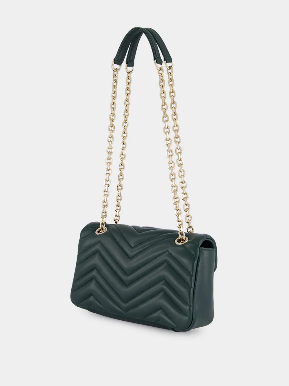 Green GG Marmont Small Shoulder Bag - Image 5