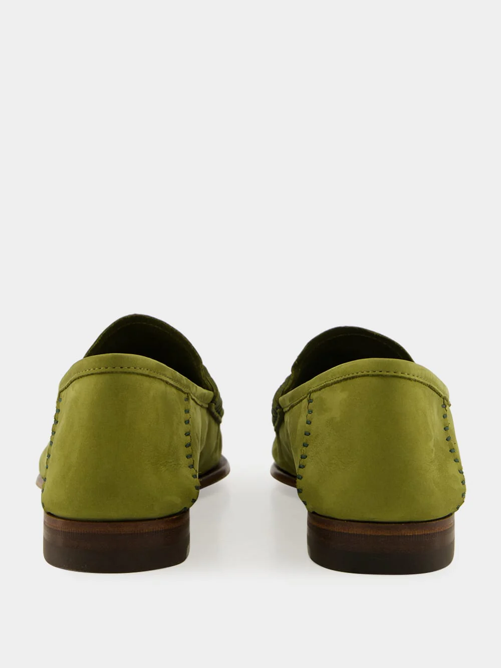 Green Suede Gigi Loafer with Horsebit - Image 5