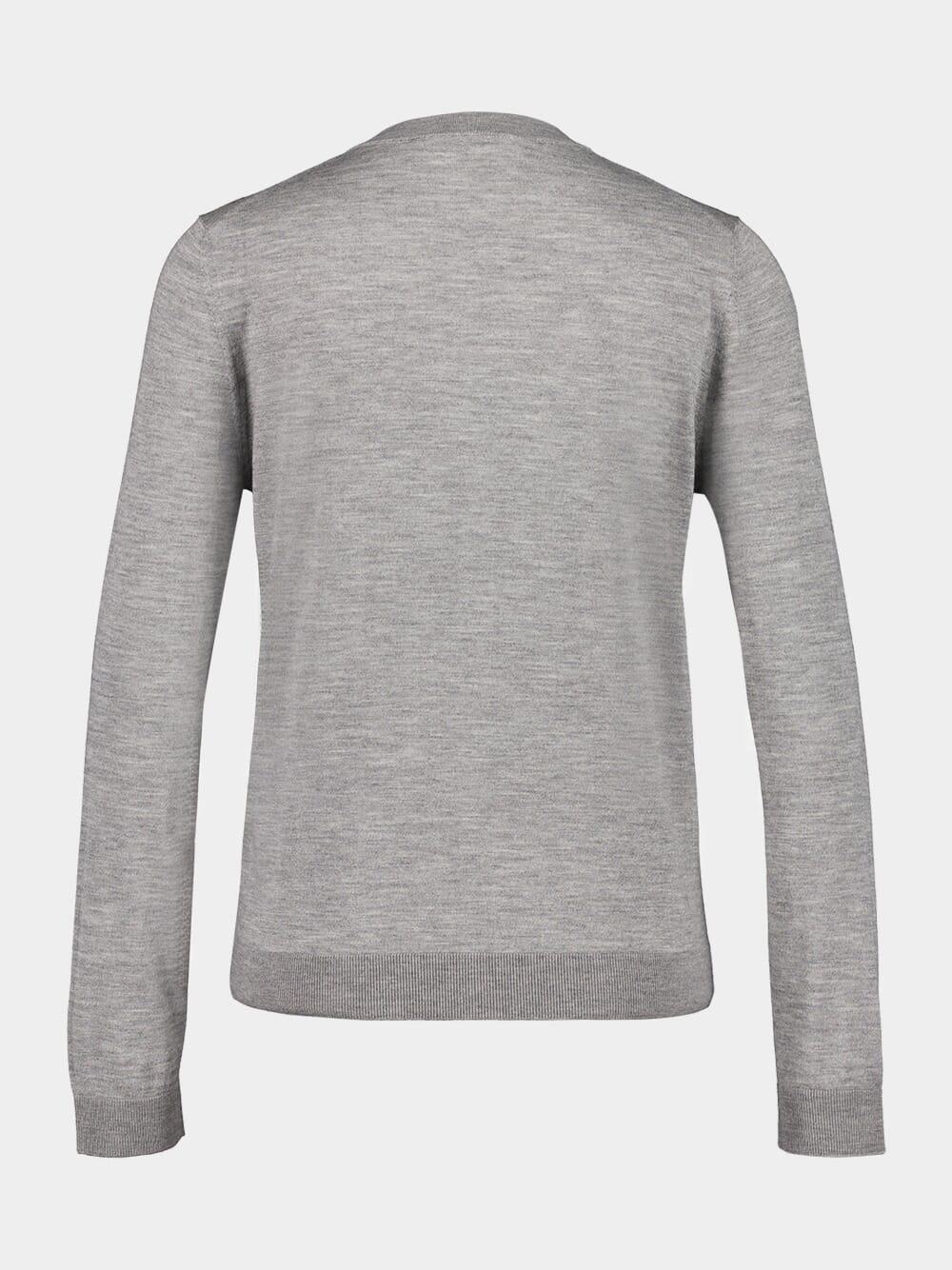 Grey Mélange Cashmere Silk Cardigan - Image 2