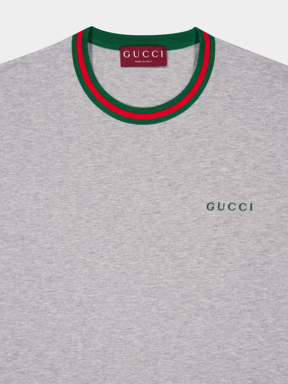 Grey Mélange Cotton Jersey T-Shirt - Image 3