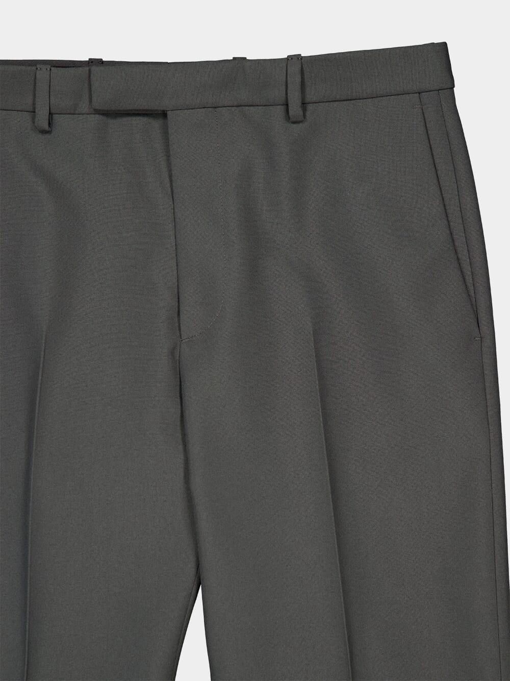 Grey Straight Fit Technical Panama Trousers - Image 3